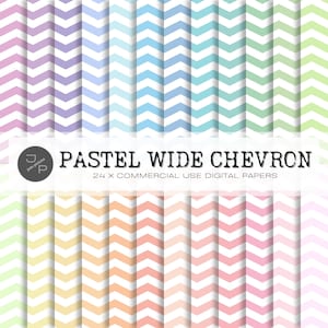 Breites Chevron Digitales Papiermuster, nahtloses Papier, 24 Pastellfarben, Sofort-Download für kommerzielle Nutzung - Scrapbook, Hintergrund, Tapete