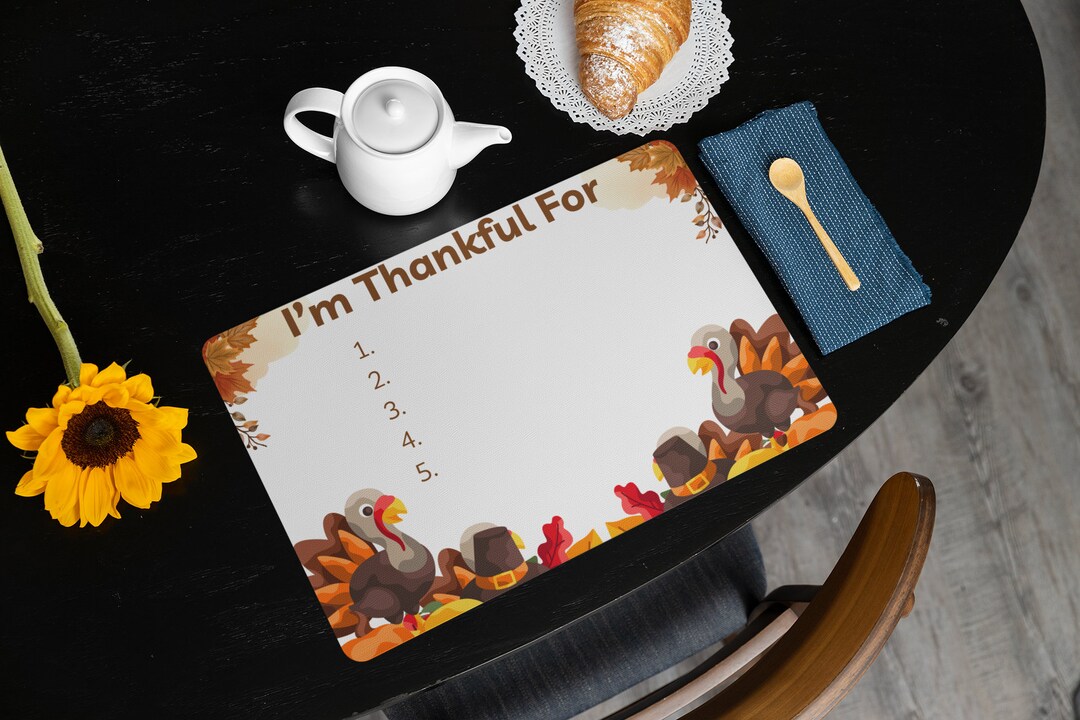 Printable Thanksgiving Placemats Kids Placemats Holidays