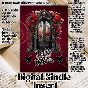 Digitale Kindle-inzetstuk: licht over duisternis