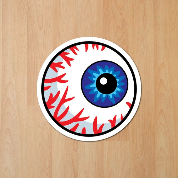 Eyeball Stickers Durable, Scratch Proof, Weather, Water Resistance Sticker  for Laptops, Tumbler, Car and More 