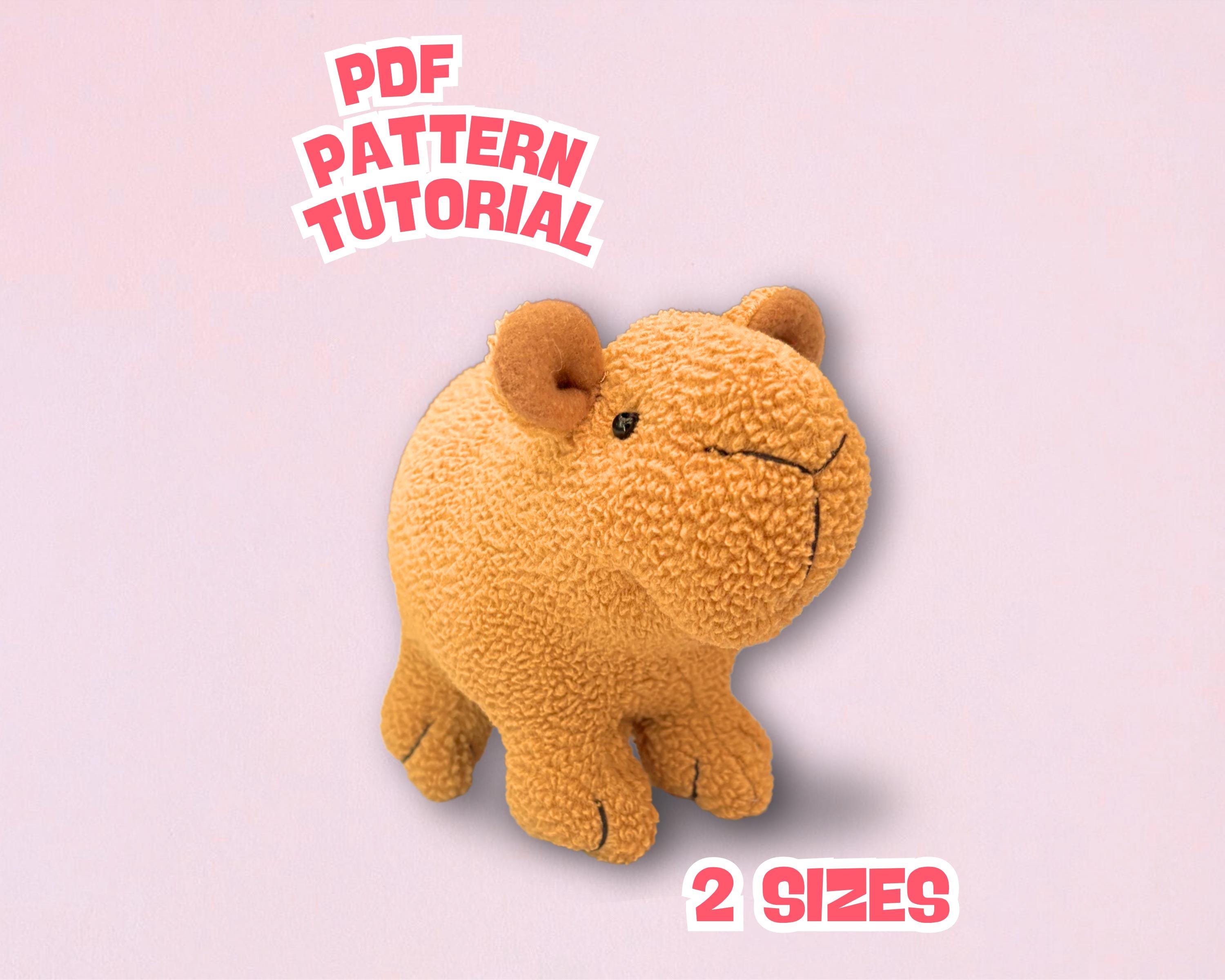 GYHWOFUL Capybara Peluche Capybara, 30 cm, super morbido, con sciarpa rimovibile, simpatico giocattolo di peluche, Capybara Plushie, regalo per bambini, fidanzati, compleanni, Natale, Sciarpa