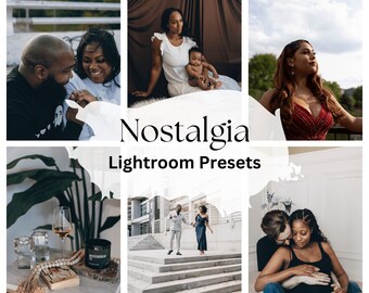 Nostalgia LIGHTROOM PRESETS, Instagram Blogger Presets, Lifestyle Travel Fashion IG Presets, Photography Filters, Photo Editing Template