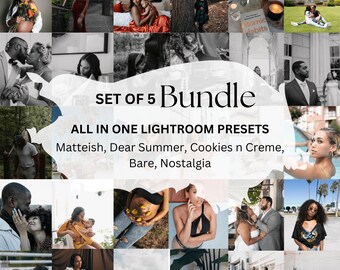 LIGHTROOM PRESET Bundle Professional Photography Filters, Instagram Image Presets, Photo Effects, presets for melanin, dark skin, brown skin