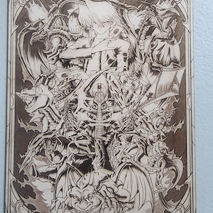 Flame Swordsman Card - Etsy