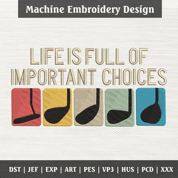 Funny Golf Embroidery Designs Etsy