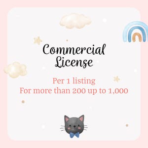 Commercial use License For more than 200 up to 1,000 units