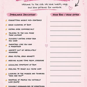 Menopause Journal | Perimenopause Symptom Tracker | Digital Download | Instant Download | Funny Menopause Gift | Sh*t Show Journal image 4