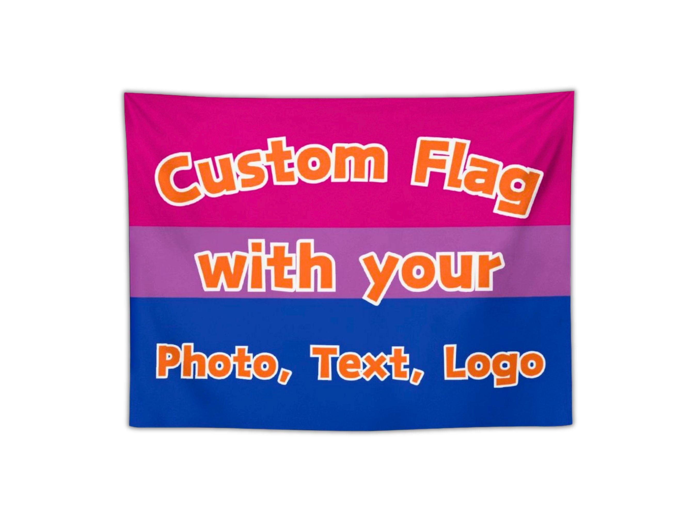 Custom Bisexual Pride Flag Tapestry, Custom Bi Pride Flag, Custom Bi Flag, Custom Flag Tapestry, Bisexual Gifts, Pride Month Flag Gift