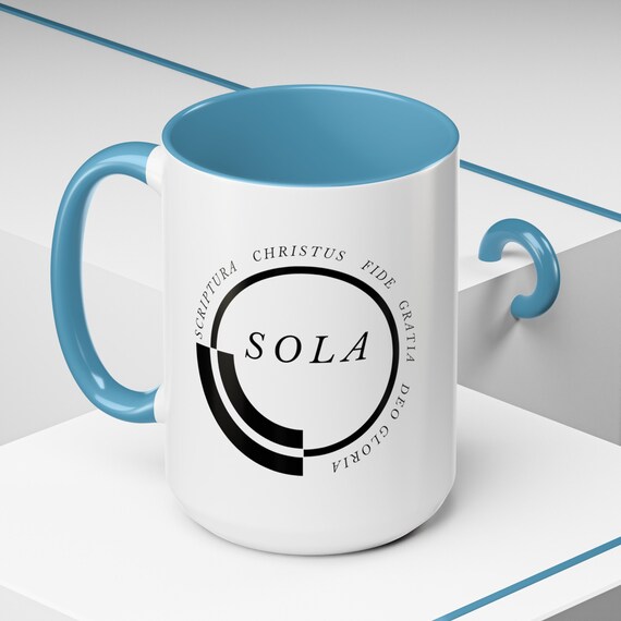 6 inch tall coffee mugs 20oz Porcelain Coffee Mugs Set of 4 Large Tall Coffee Cups Green & Blue main image 0
