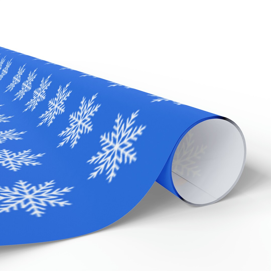 Snowy Winter Christmas Wrapping Paper Etsy