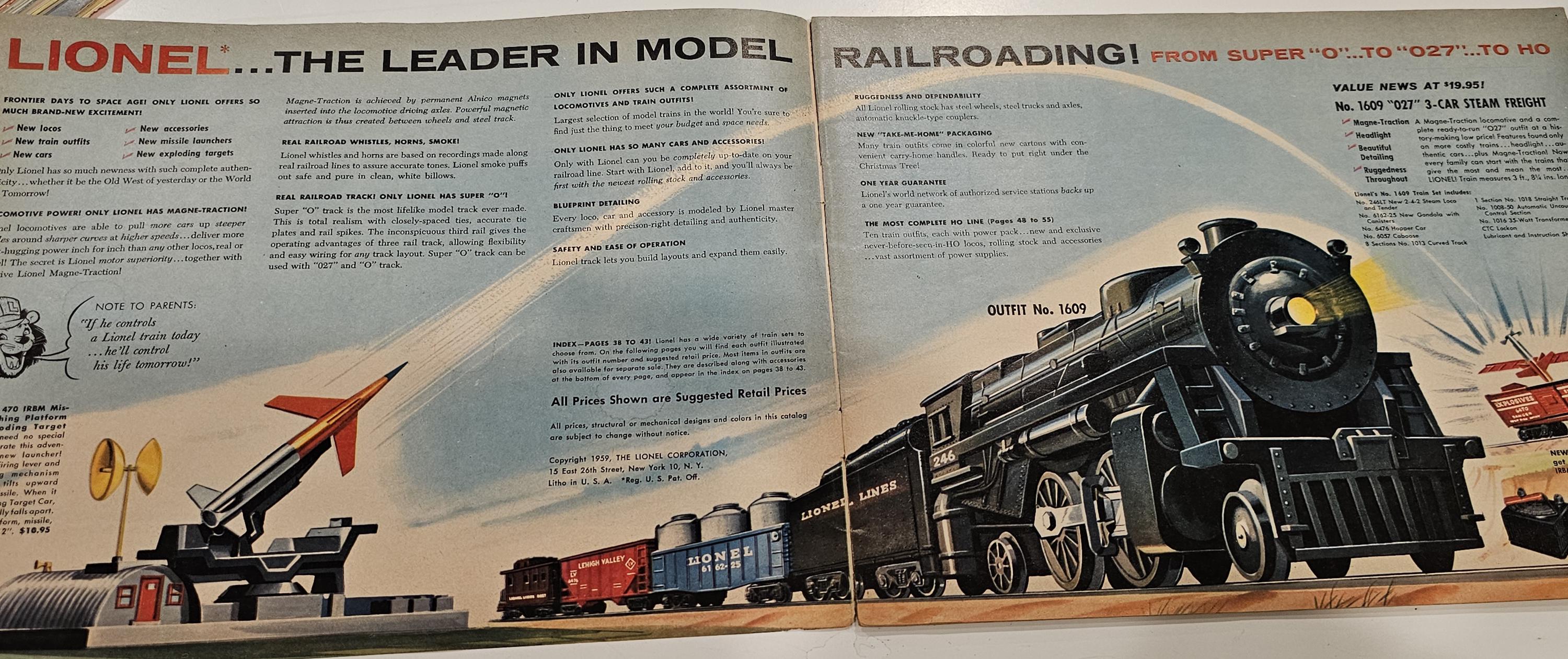 1959 Lionel Catalog Etsy