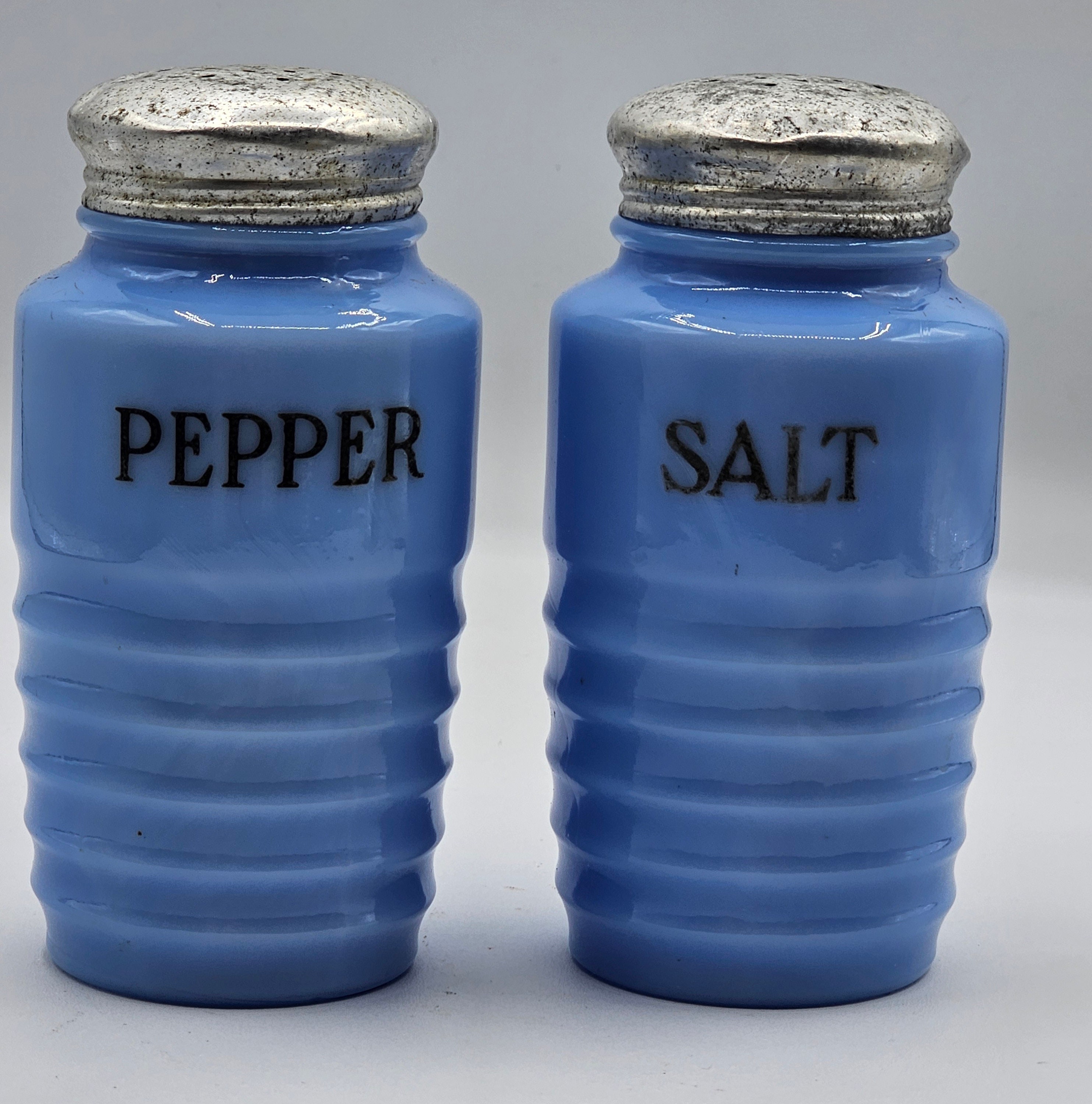 1930s Delphite Salt and Pepper Shakers Etsy