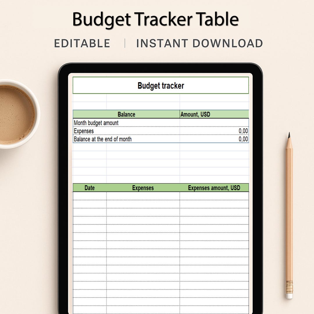 Budget Tracker Excel Budget Template Easy and Simple to Use Excel ...