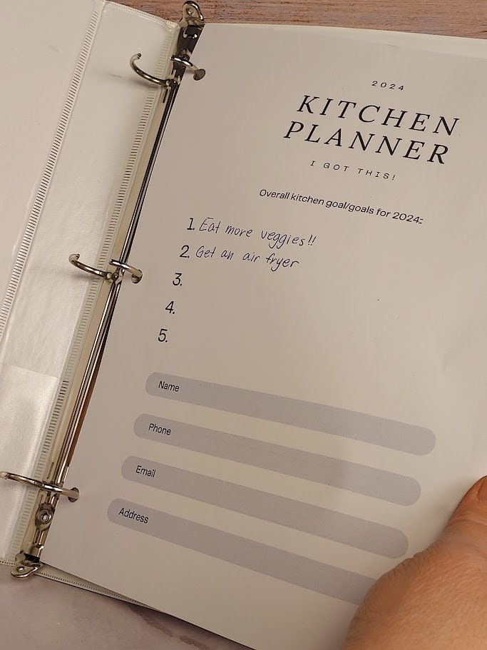 2024 Digital Printable Kitchen Planner - Etsy
