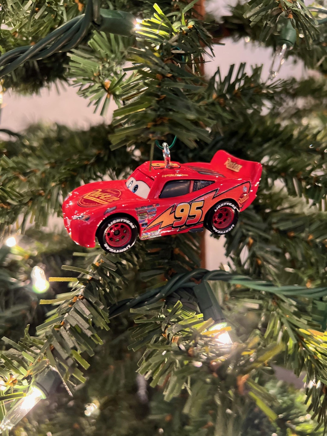 Lightning Mcqueen Cars Christmas Ornament 95 - Etsy