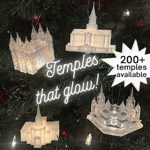 Resin Temple Christmas Ornament: LDS Religious Gift