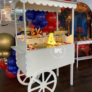 パーティー用キャンディカートの販売、誕生日や結婚式の装飾