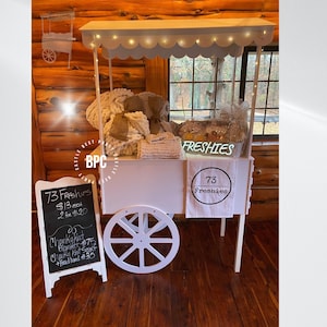 Moderner süßer Süßigkeitenwagen, stilvolles Display Perfekt für Hochzeiten, Geburtstage und Partys zum Verkauf!