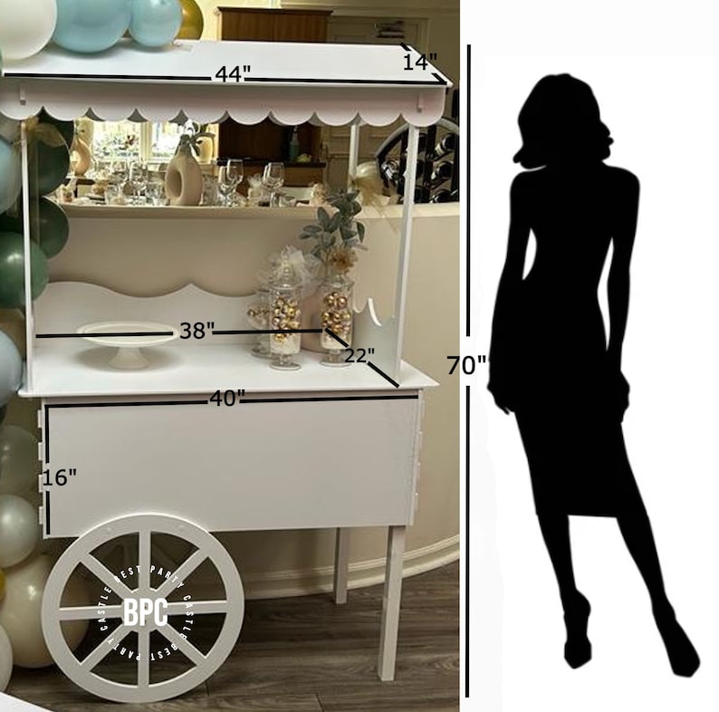Sweet Cart, Candy Cart for Parties, Cake and Drink Stand - Etsy