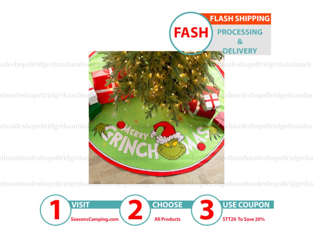 Dr.seuss Thegrinch Christmas Tree Skirt,awful Ideagrinch Figurine