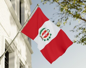 Peru National Football Crest Flag, FIFA Flag | Double Sided