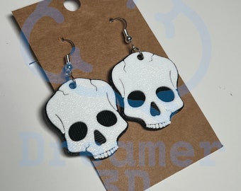 Skull Earrings | 3D Printed