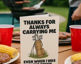 Golf Dad Card | Funny Father’s Day Card | Father's Day Card Download | Golfing Birthday Card |  Father’s Day Digital Printable