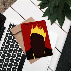 Carte d'anniversaire à imprimer Carte d'anniversaire rappeur Carte d'anniversaire hip-hop Carte d'anniversaire Biggie Carte d'anniversaire à télécharger Carte d'anniversaire à télécharger