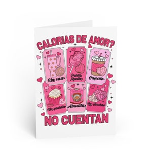 Calorias de amor No Cuentan メキシコのバレンタインデー グリーティング カード