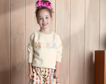Handmade Floral Cotton Horseshoe Pants - Unisex Toddler Pants