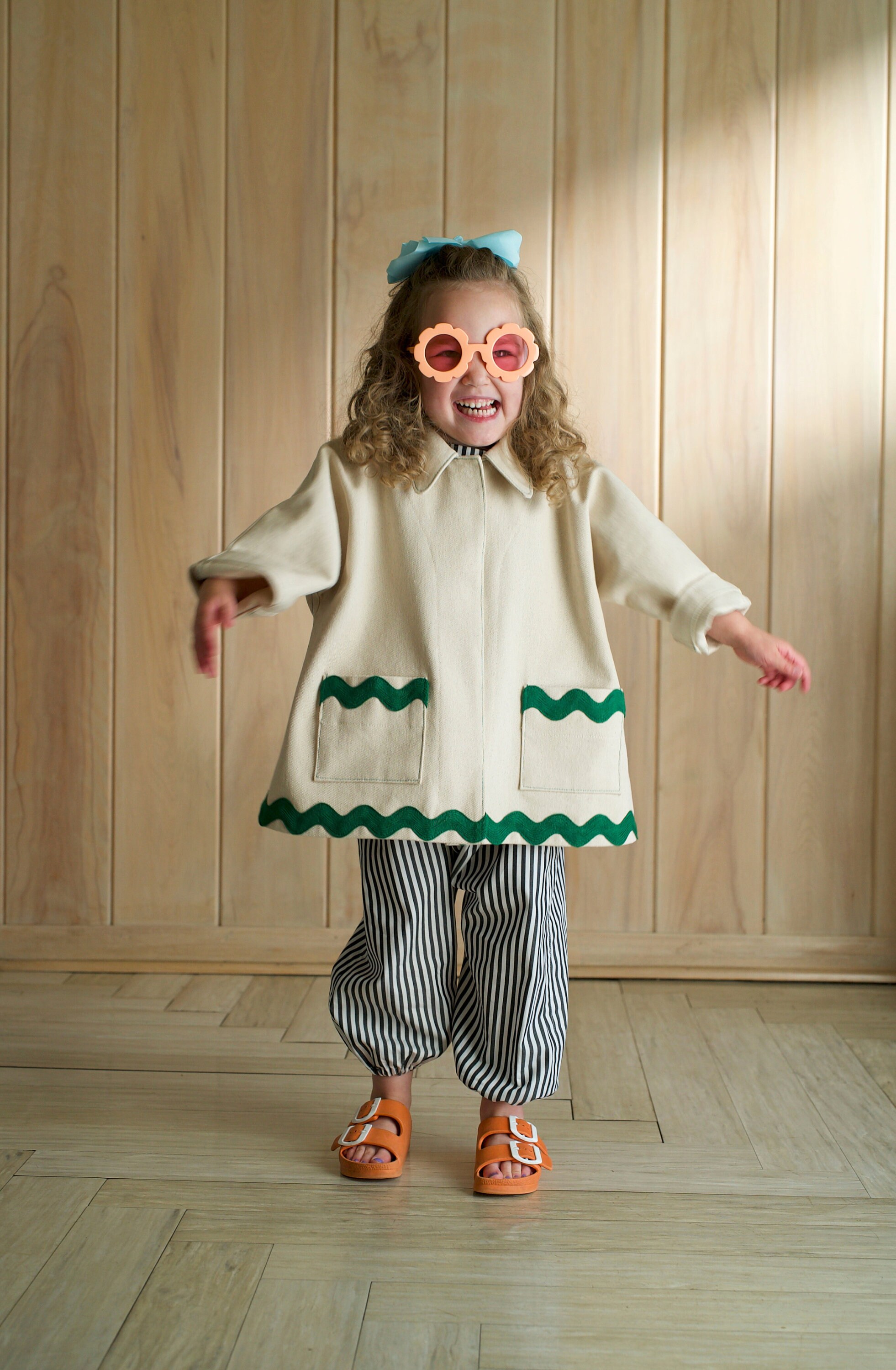 パンダ様RED Chore Coat Canvas Chore Coat- Ric Rac - Classic Chore Coat, Canvas