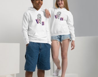 kids white hoodie