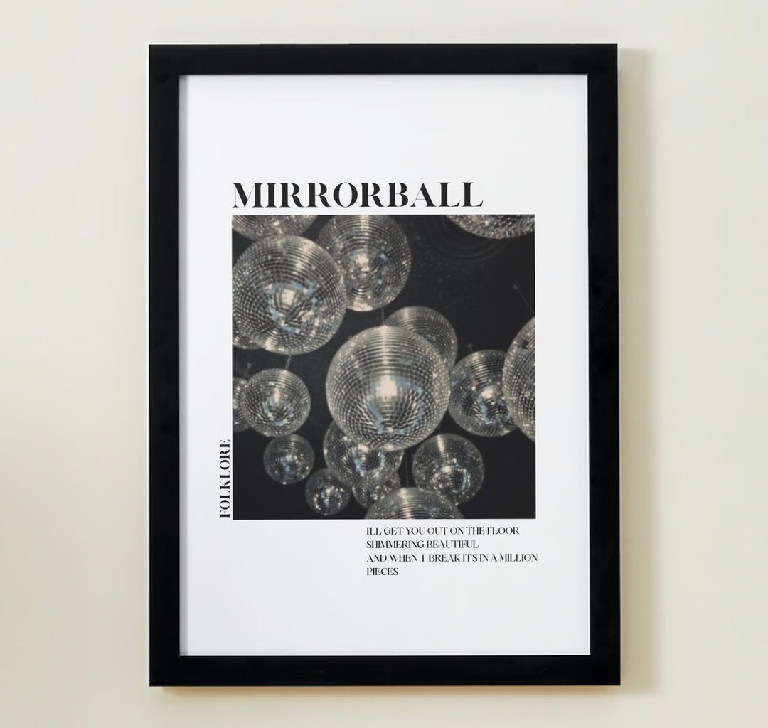 TAYLOR SWIFT Mirrorball Digital Print Etsy
