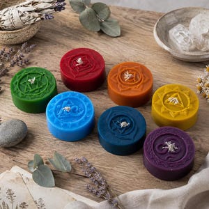 Chakra Candle Set of 7 - Chakra Candles for Meditation and Balance, and Yoga Altar Decor