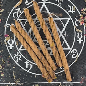 Twisted Beeswax Spell Candle Set 3 for Manifestation – Witchcraft Ritual Candles for Career Growth Spell and Positive Energy