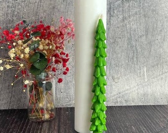 Elegant Tree Candles, Reusable Silicone Mold - Holiday Crafting and DIY Seasonal Decor