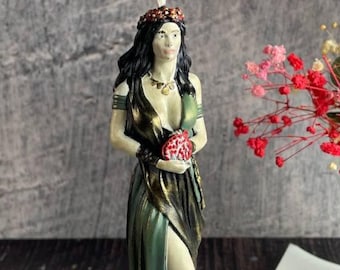 Candela rituale nera della dea Persefone – Figura mitologica in cera per il potere femminile, decorazione dell'altare e rinascita, idea regalo unica