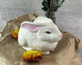 Bunny Candle in Planter - Soy Wax Rabbit Candle for Apple Scented Cozy Home Decor