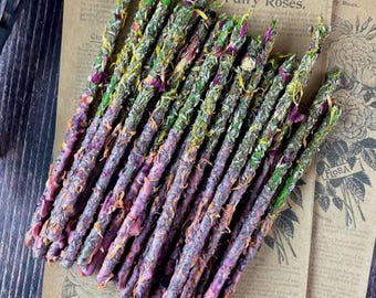Protective Herbal Beeswax Candles (Set of 10) for Mother and Child – Green Ritual Candles for Energy Cleansing, Harmony and Protection Spell