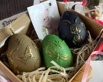 Easter Beeswax Candle Set - Festive Spring Decor & Unique Handmade Gift for Home Celebration