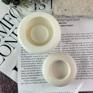 Silicone Mold Monolith – Round Mold for Jesmonite, Concrete, Candle Holders, Planters, DIY Craft Mold for Home Decor