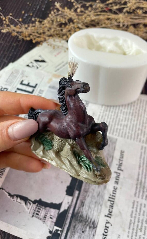 Stampo in Silicone 3D a Forma di Testa di Cavallo, Realistico