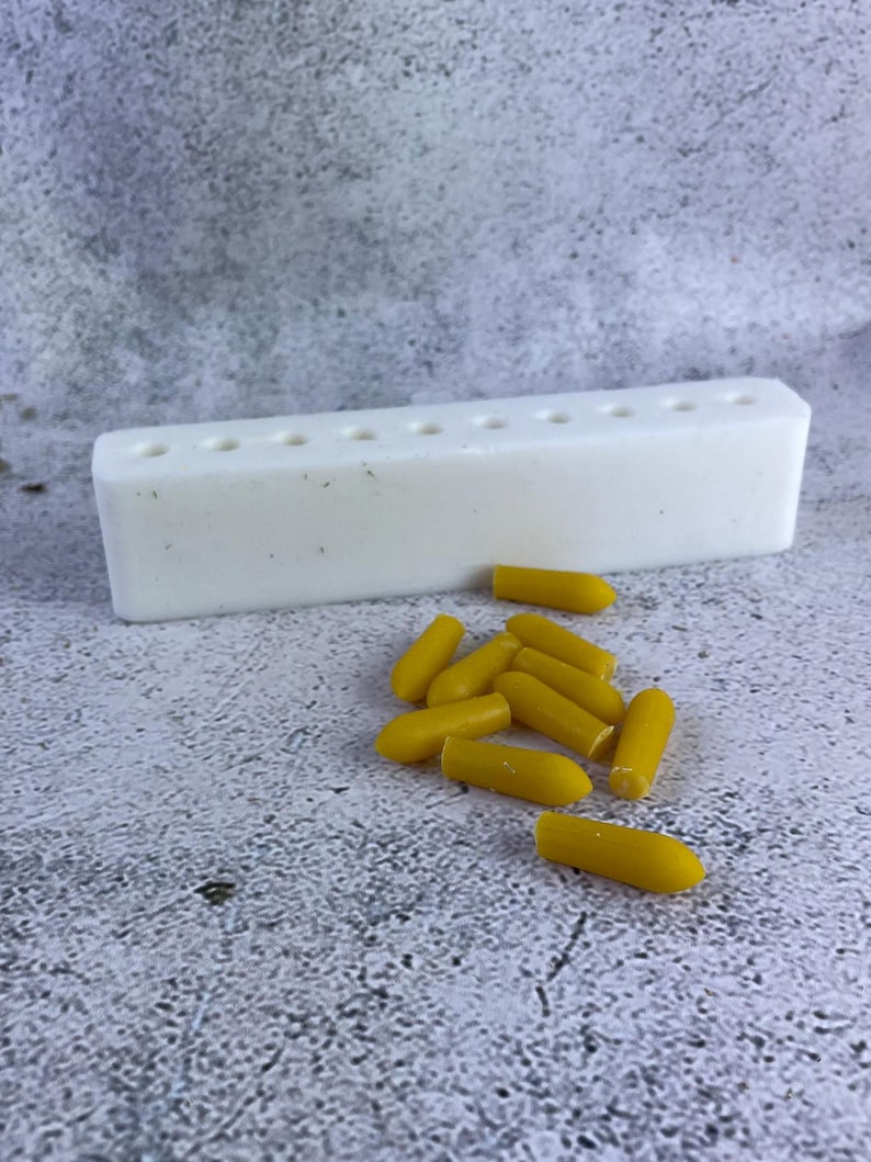Compact silicone mold ready for herbal remedy crafting