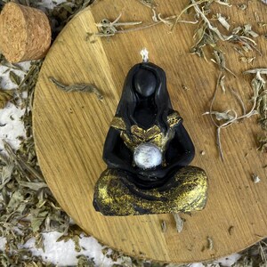 Moon Goddess Ritual Candle of 2 Set: Lunar Spiritual Decor & Mystical ...