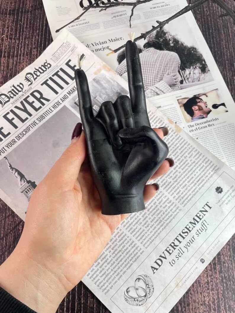 Unique candle showcased as part of minimalist decor