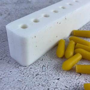 Suppository mold used with cocoa butter and natural ingredients