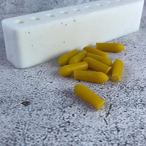 Suppositories crafted using a professional grade silicone mold