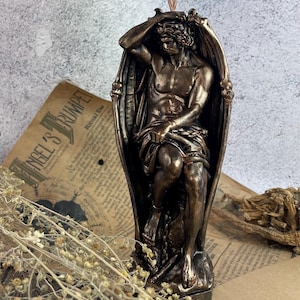 Handmade bronze wax candle for sacred spaces, meditation, and spiritual enlightenment