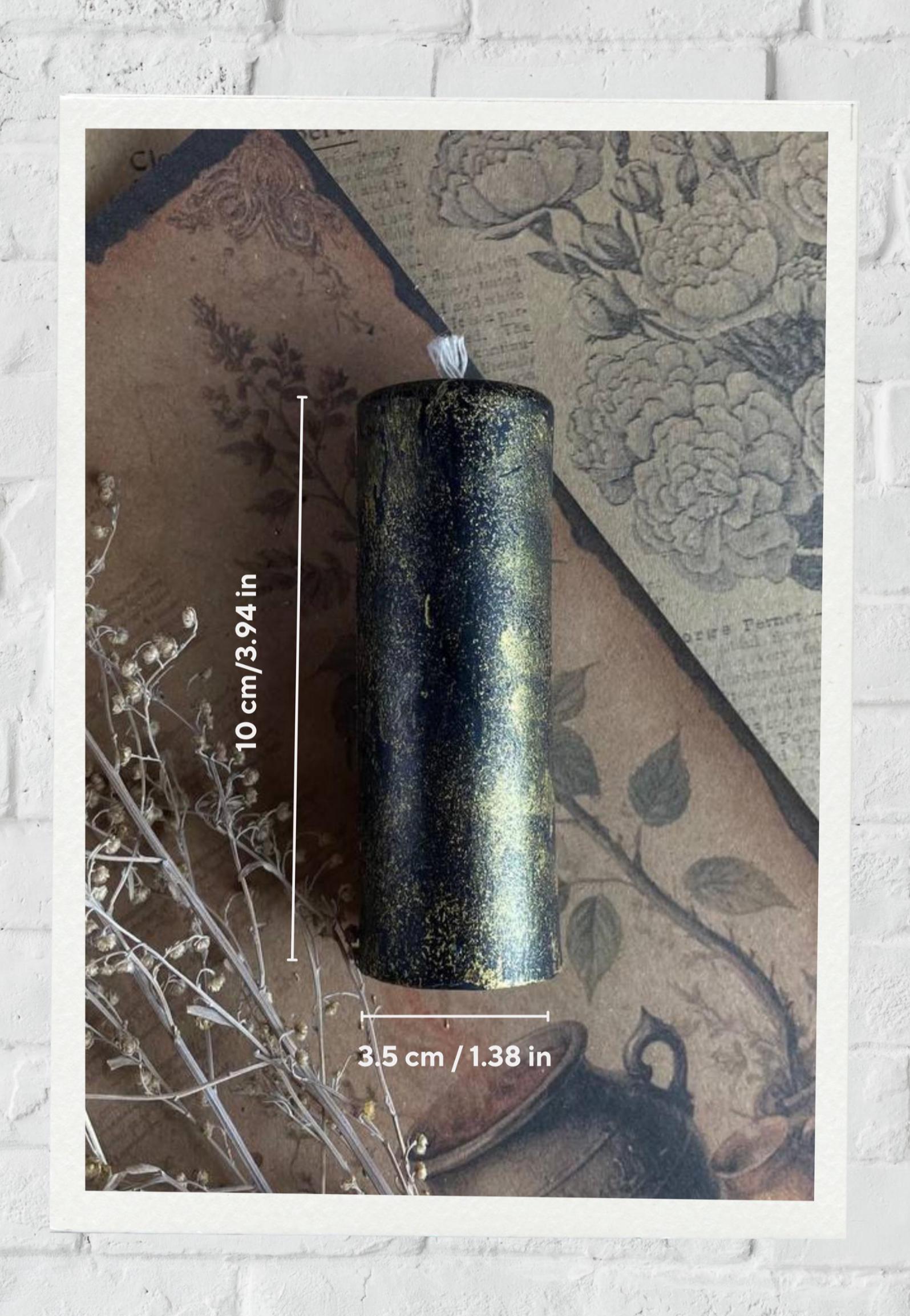 Set of 2 Black and Gold Ritual Candles – Protection Spell Candles for ...