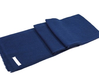 Cashmere Scarf Solid Navy Color